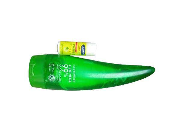 ALOE VERA SOOTHING GEL ,120ML WITH A FREE PIMPLE CREAM