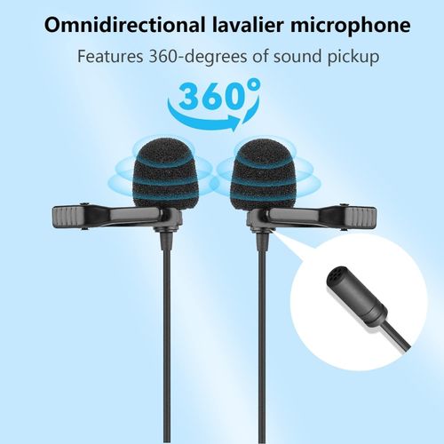 BOYA BY-M1DM Dual Lavalier Mic for Long-Form Podcast and Social Content