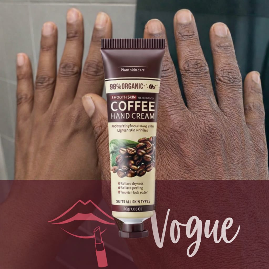 30G COFFEE HAND CREAM VITAMIN C SILICONE FREE MOISTURIZING ANTI DRY, HYDRATING, ANTI CRACKING, BRIGHTENING AND TENDER SOOTHING MOISTIRIZING HAND CREAM