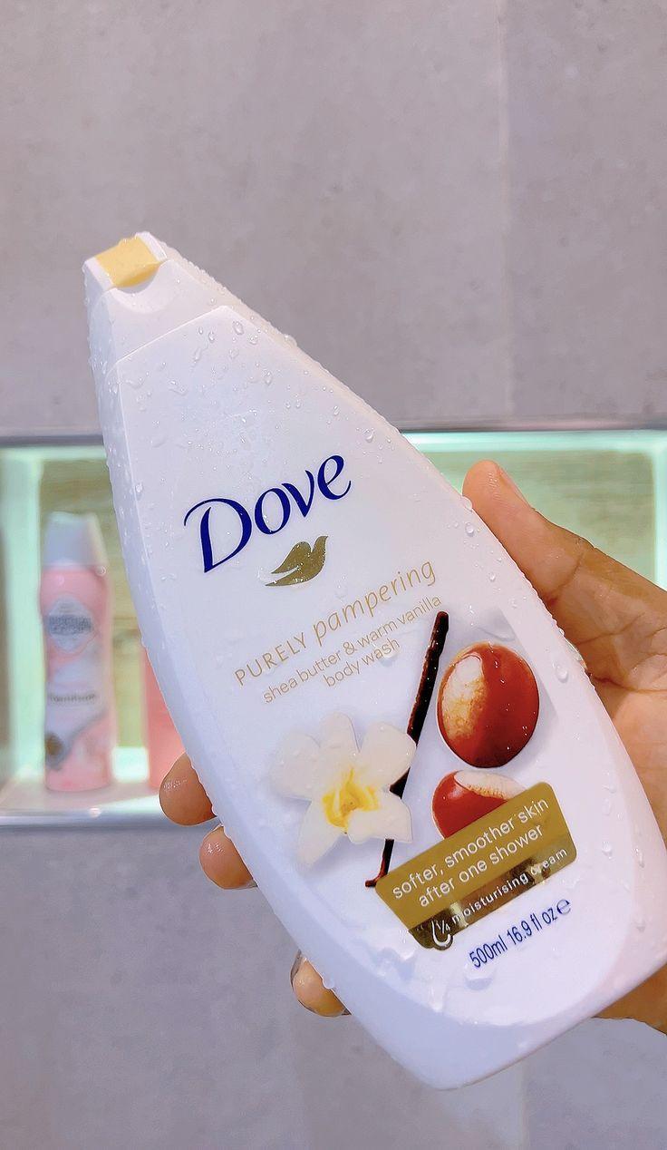 Dove 5 in 1 BODYCARE SET!!! Purely pampering body wash + Pampering care body lotion + Intensive Care cocoa radiant body oil + Original anti-sperant deo spray + (FREE Victoria's secret Vanilla lace)