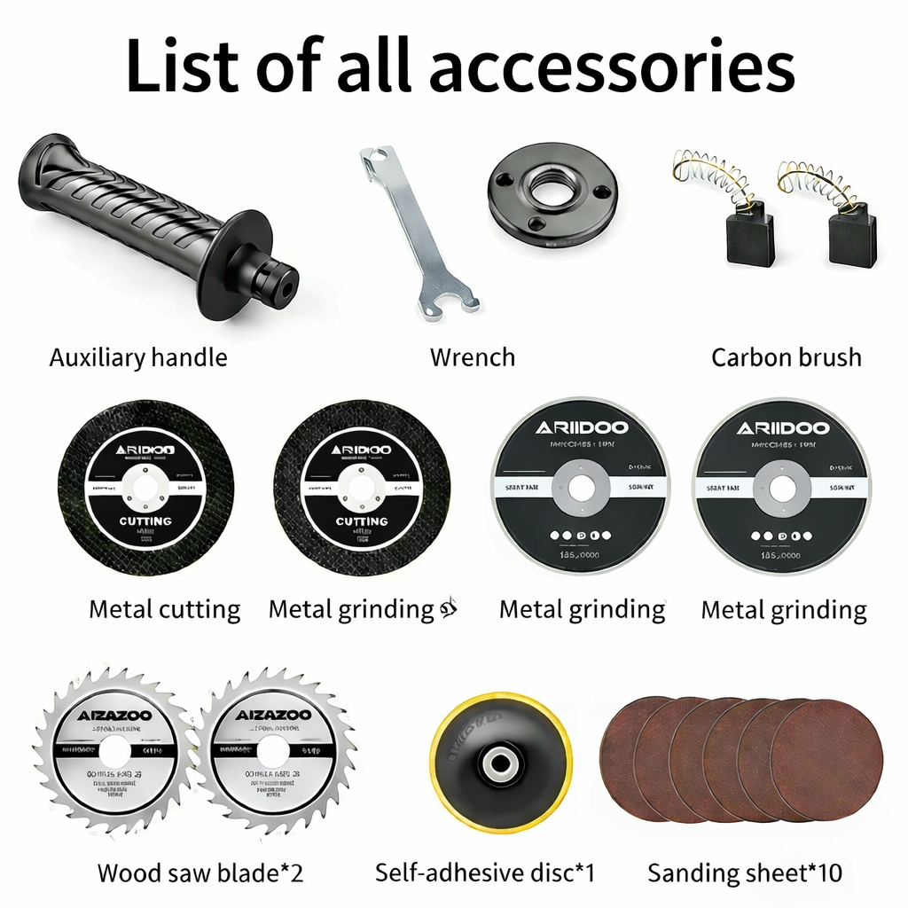 New Arrivals ​100 model 4-inch Household 4 Piece Set Angle Grinder Cutting Machine Engraving Machine Polishing Machine Sanding Machine