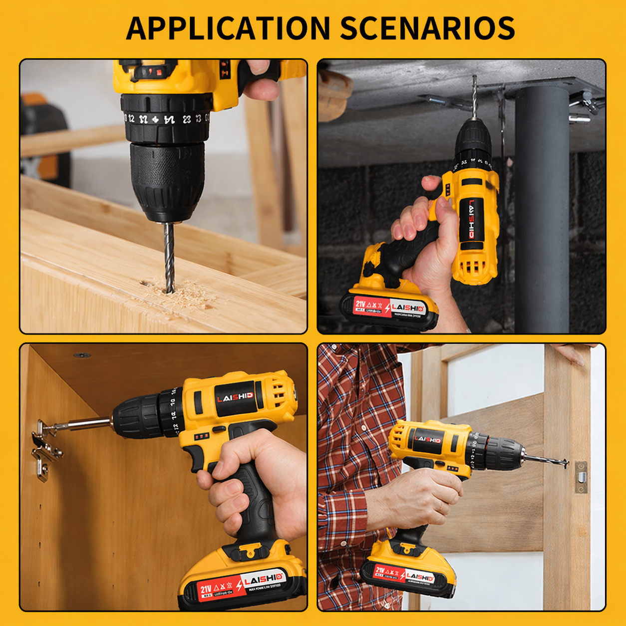 Drilling machine with two 21V batteries,With toolbox, Electric Drill 23 Piece Set,drillling tool drill machine drill bit set drill drilling bit drill kit