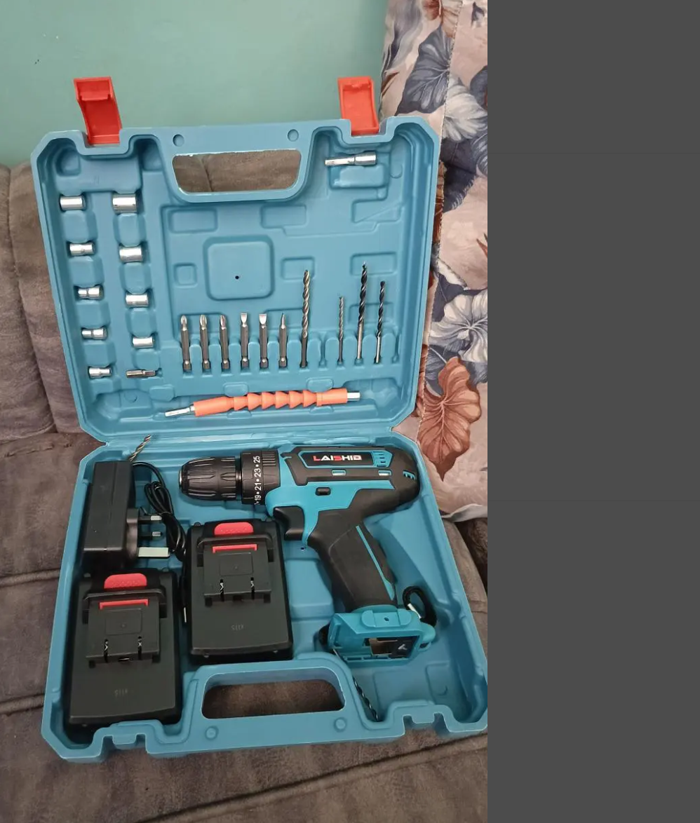 LAISHID 21V Electric Cordless Drill Set (includes 24 kits and a toolbox )drilling machine,drilling machine set ,drillling tool drill machine drill bit set drill drilling bit