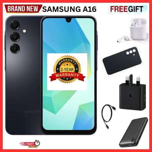 ANNIVERSARY SALES OFFERS🔥🔥🔥  BRAND NEW SAMSUNG GALAXY A16, 6.7'' HD+, 4GB RAM + 128GB ROM, DUAL SIM, 50MP, 5000mAh  SMARTPHONES ,COMES WITH FREE GIFTS