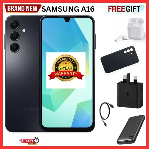 ANNIVERSARY SALES OFFERS🔥🔥🔥  BRAND NEW SAMSUNG GALAXY A16, 6.7'' HD+, 4GB RAM + 128GB ROM, DUAL SIM, 50MP, 5000mAh  SMARTPHONES ,COMES WITH FREE GIFTS