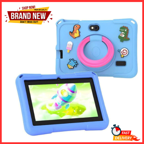 [NEW ARRIVAL] Modio M68 Kid's Tablet - 7" IPS LCD Screen, 6GB RAM+128GB ROM, 3000mAh Battery, 8MP Main & 5MP Selfie Cameras, WiFi, Parental Control, Preloaded Learning Apps, Proof Case - Tablets