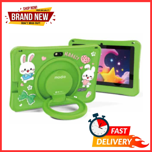 [NEW ARRIVAL] Modio M68 Kid's Tablet - 7" IPS LCD Screen, 6GB RAM+128GB ROM, 3000mAh Battery, 8MP Main & 5MP Selfie Cameras, WiFi, Parental Control, Preloaded Learning Apps, Proof Case - Tablets