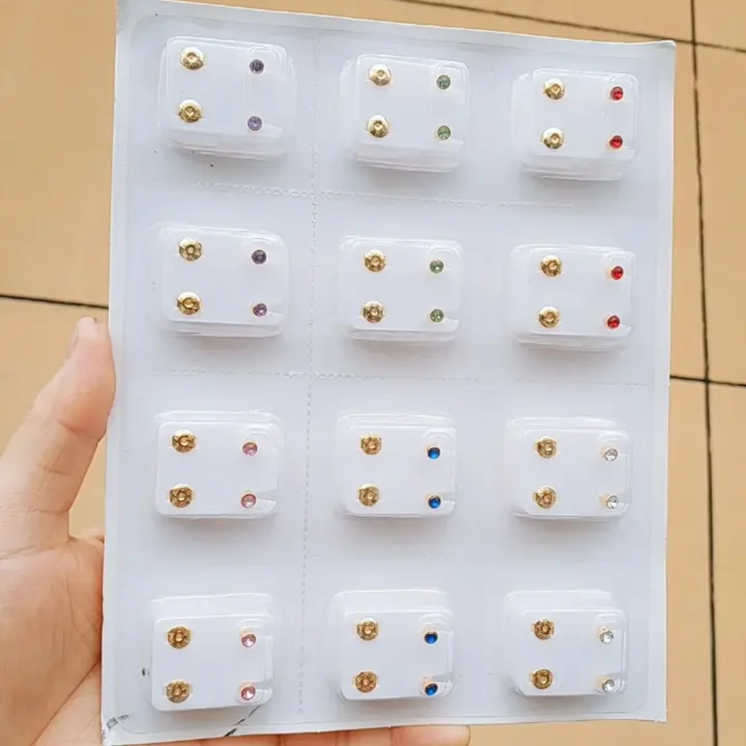 Professional Piercing GUN + Pre-sterilized Piercing Earrings. Fashion Generic Ear, Nose & Navel Piercing Machine Gun. Reusable Piercing Device Compatible with Caflon Sterile Earrings + caflon.