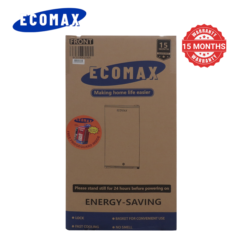 ECOMAX 90L Single Door Refrigerator Home Improvement Energy Saving Fridge with Lock and Keys BCD-90