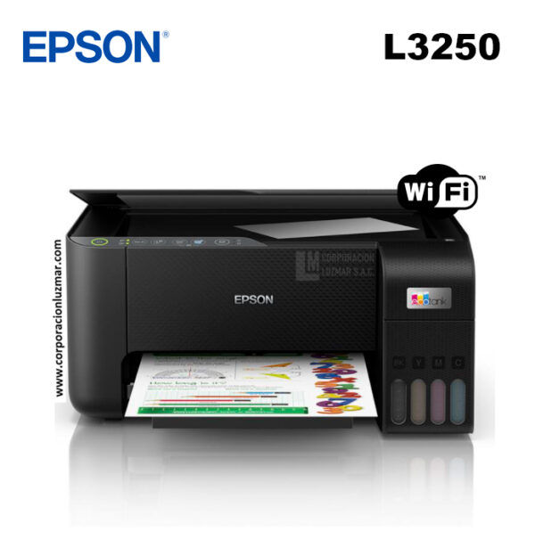 Brand New Epson Printer Epson L3250 ECOTANK Printer Black and Color, Print, Scan, Copy and Wireless| All in one Office Printer | Portable easy to install ,Wireless EPSON Printer WIFI ENABLED