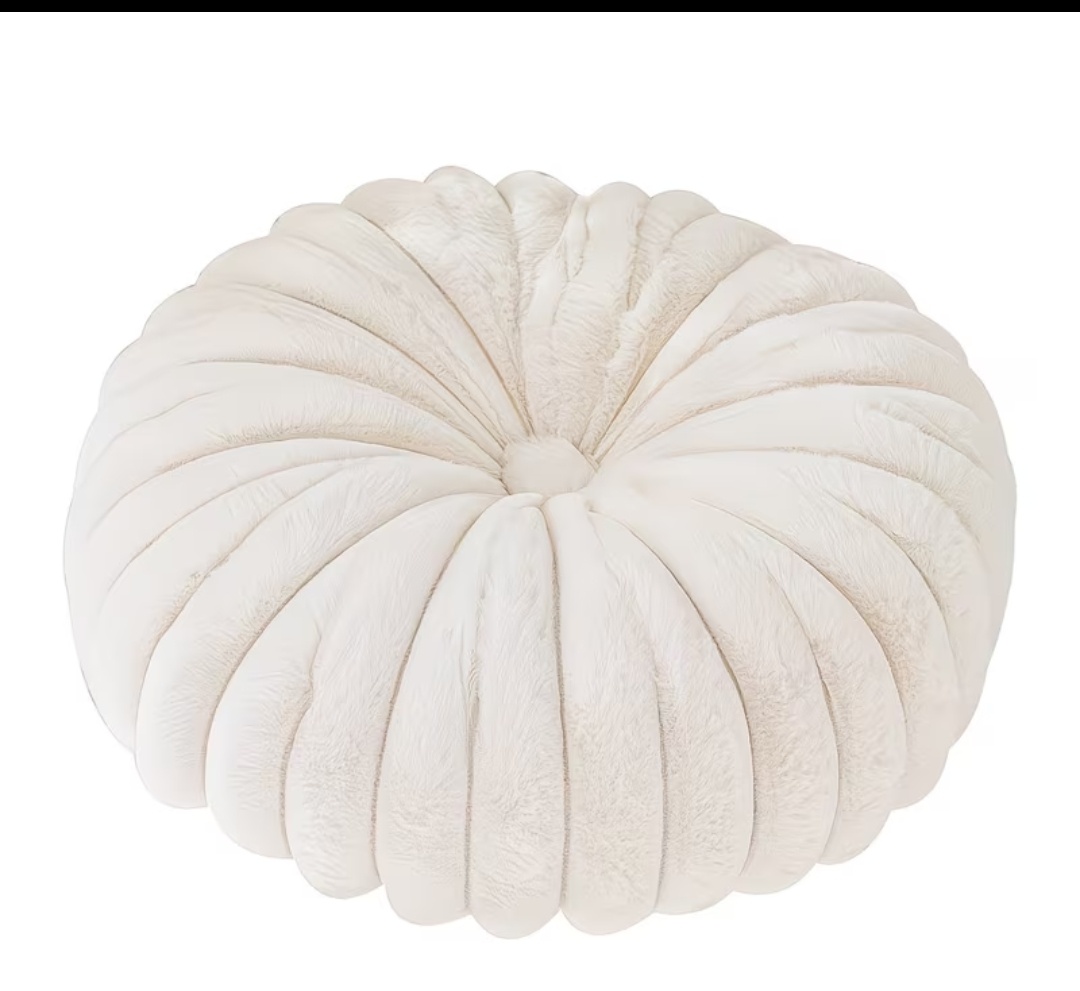 Luxury Pleated Round Cushion Covers - Modern Decorative Throw Pillow
