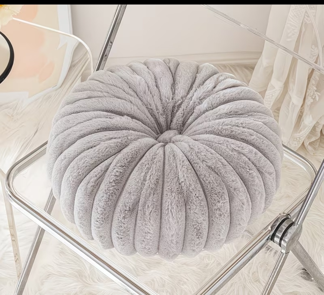 Luxury Pleated Round Cushion Covers - Modern Decorative Throw Pillow