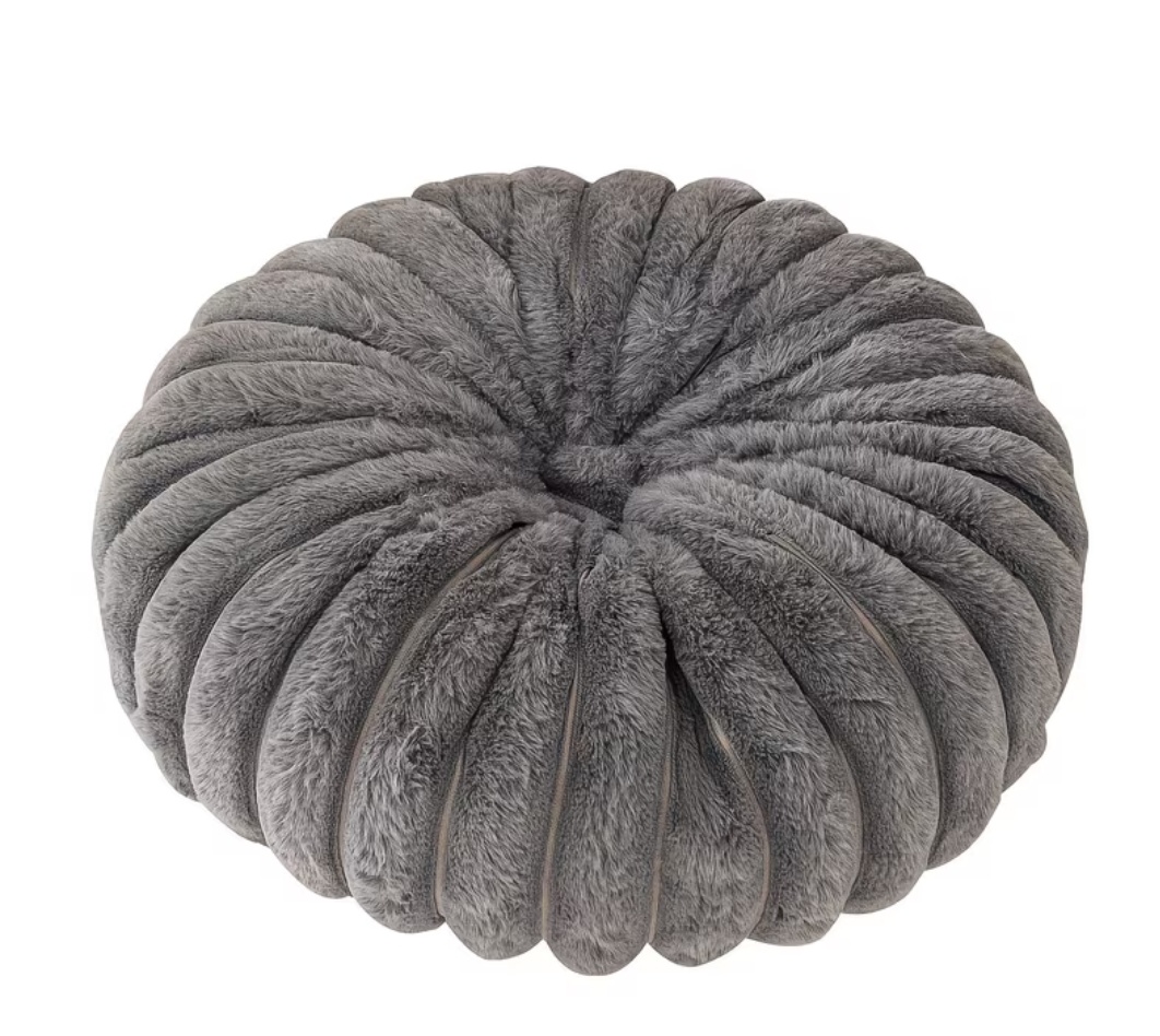 Luxury Pleated Round Cushion Covers - Modern Decorative Throw Pillow