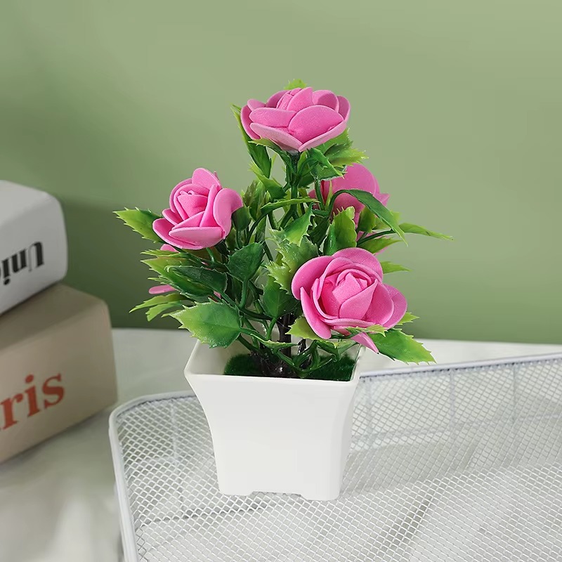 Artificial Indoor Decorative Small Potted Plants for Living Room and Entrance