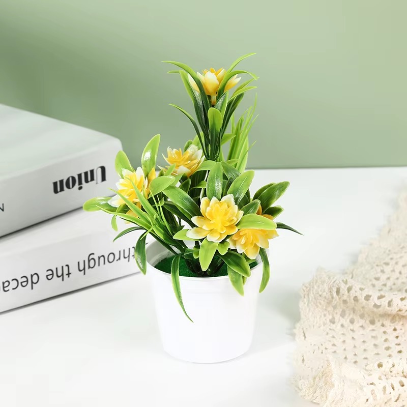 Artificial Indoor Decorative Small Potted Plants for Living Room and Entrance