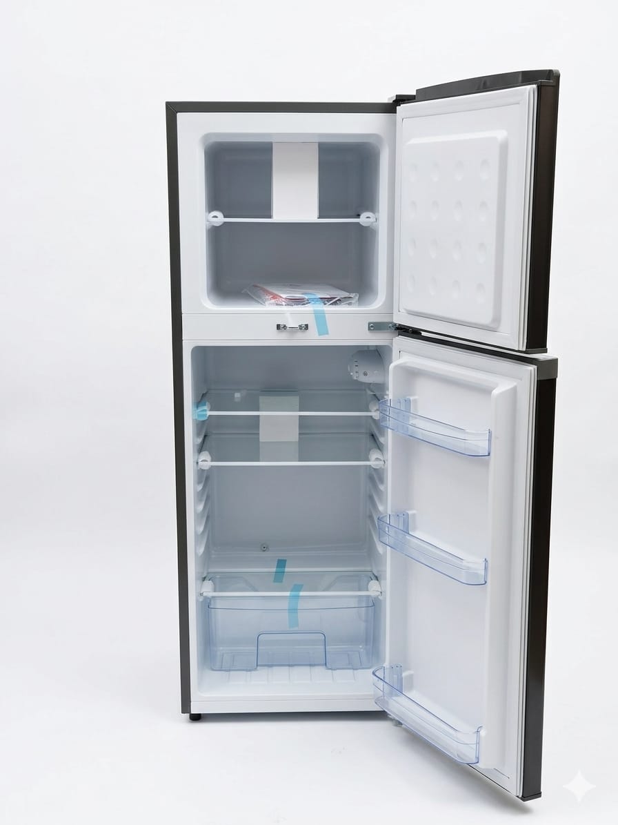 SmartPro SFR-175-DT-I 138L Double Door Refrigerator. Energy Saving, Low Noise, Fast Cooling. 1 year compressor warranty.