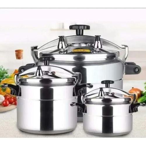 Two handle Nunix Aluminum Alloy Pressure Cooker for kitchen use Non Explosive Aluminium Nunix Pressure Cooker for use with Gas Stove Pressure Cooker