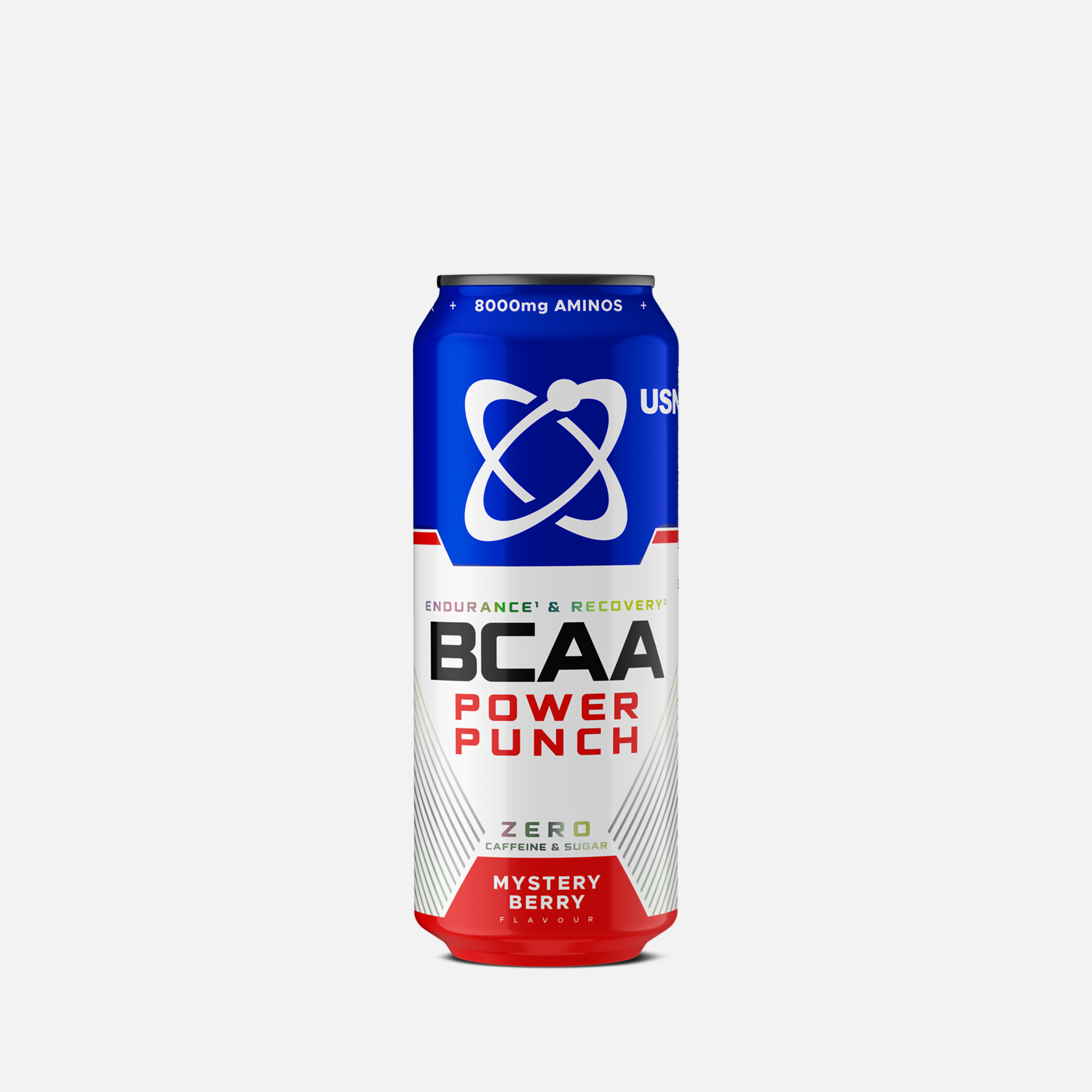 USN BCAA Power Punch 500 ml - Zero Sugar & Caffeine Free Drink | 8000mg BCAAs | Muscle Recovery, Hydration & Stamina Support