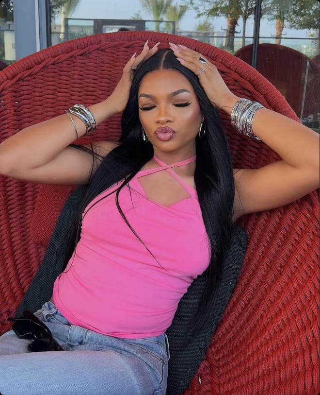 13x4x1 Lace Front Wigs Human Hair blend for Women 180 Density  Transparent 24 Inch Straight Lace Front Wigs semi Human Hair Pre Plucked Glueless Lace Frontal Wigs