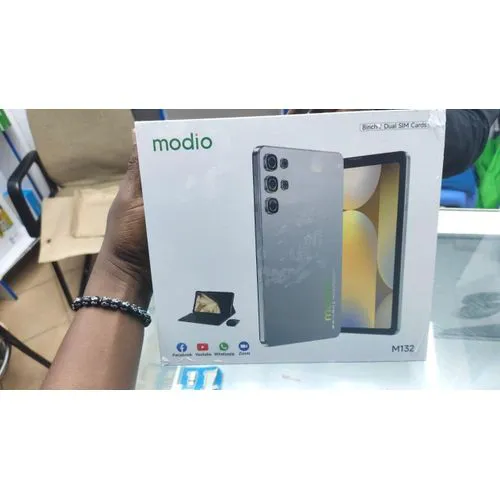 Modio M132 Tablet PC, Display 8 inch, Memory 512GB ROM + 8GB RAM, Battery 5000mah, Camera 13mp+5mp, Dual SIM, Flip case, Keyboard & Touch pen Tablet