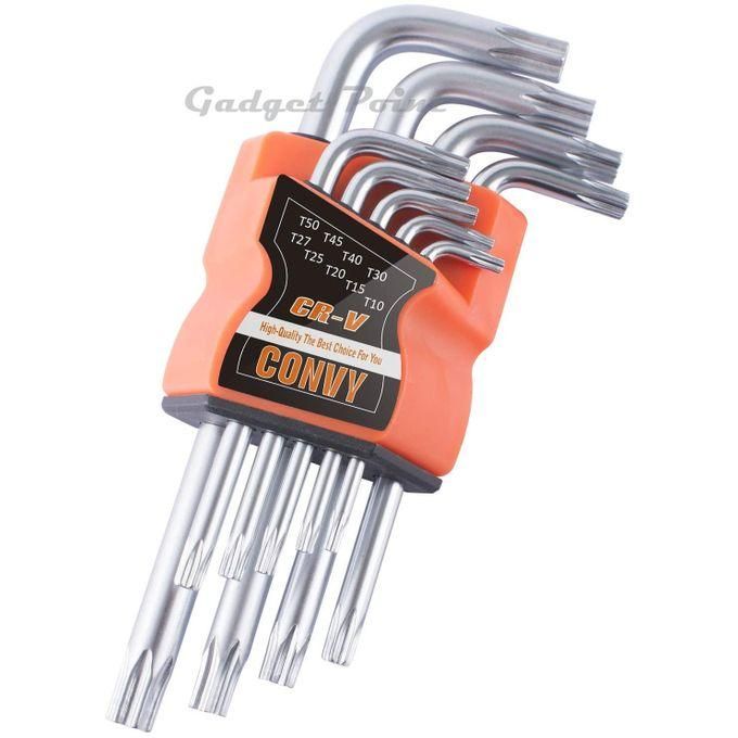 Ft Tools 9PC Piece TORKS Allen Wrench Hex Key Set Metric