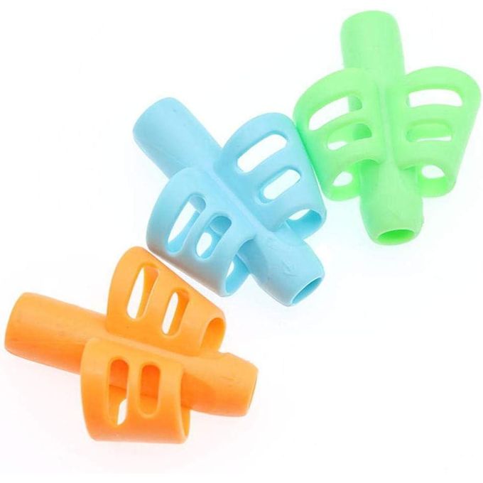 Set of 3 Pencil Holders for Children with Grip and Posture Correction Device