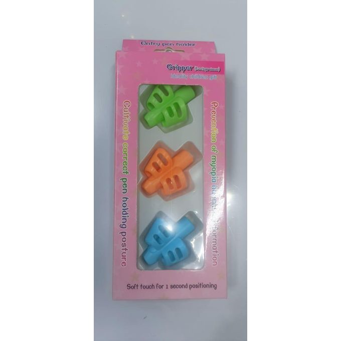 Set of 3 Pencil Holders for Children with Grip and Posture Correction Device