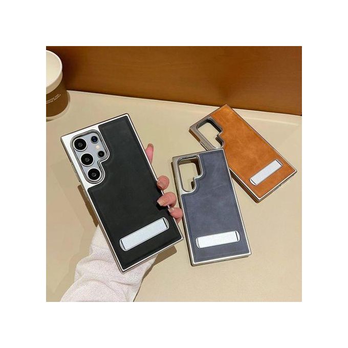 Premium Samsung S25 Ultra Case Built n Back Stand & Shockproof Design