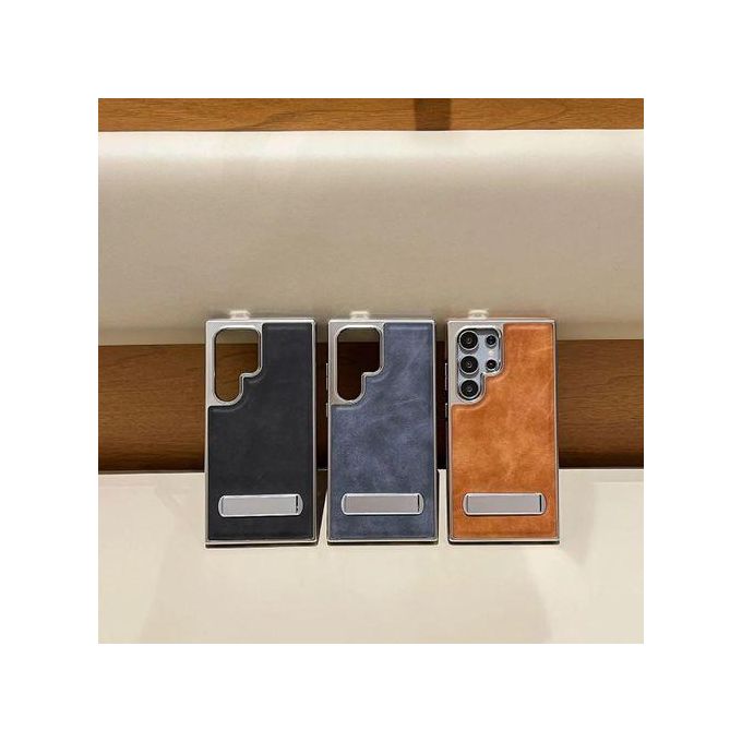Premium Samsung S25 Ultra Case Built n Back Stand & Shockproof Design