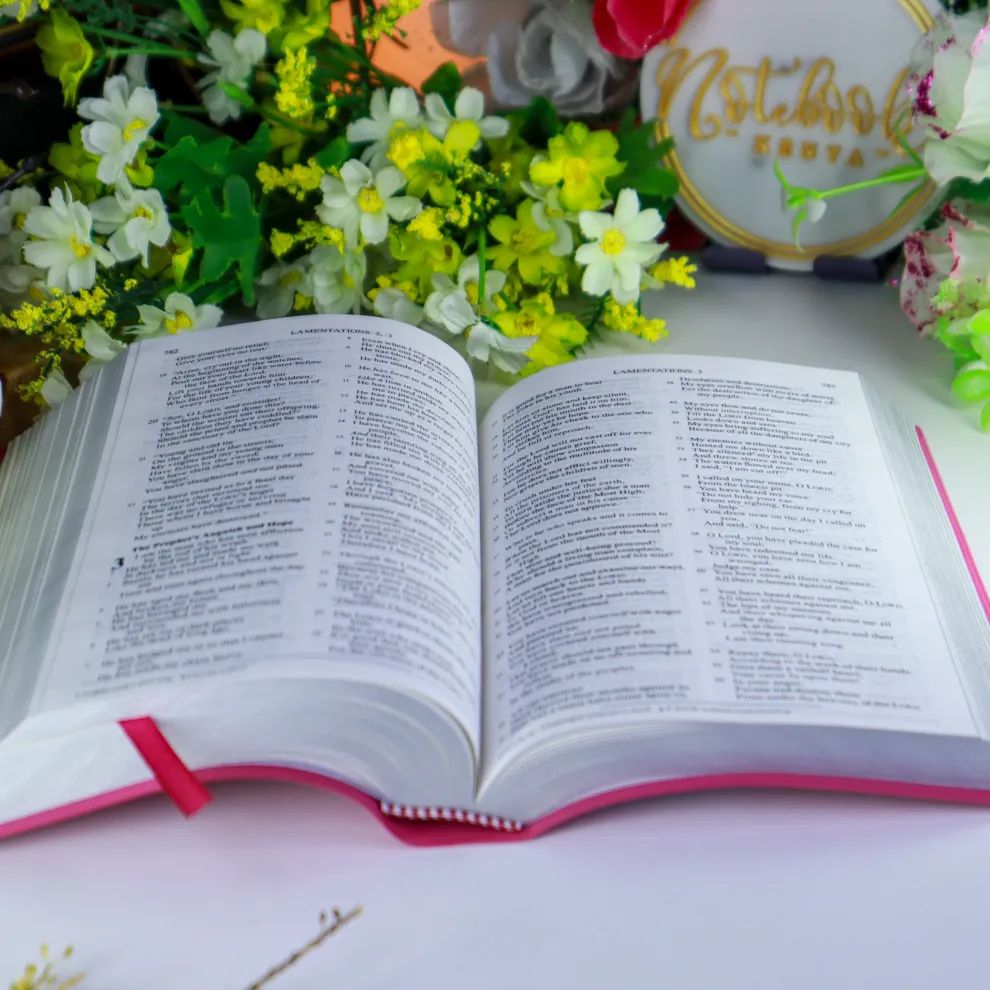 New King James Version (NKJV) – Chic Pink Vinyl Cover with Concordance