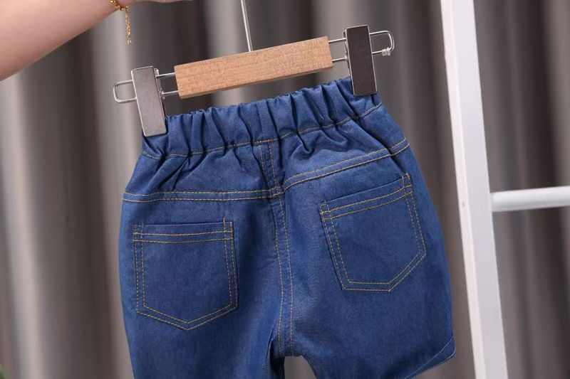 Summer Children Clothes Boys Suit Denim Tops + Jeans Pants 2Pcs/Set Infant Casual Outfits