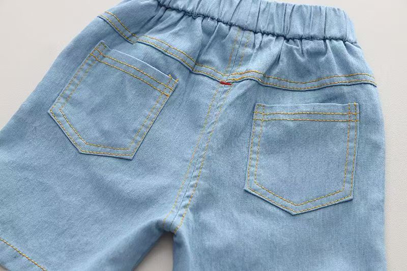 Summer Children Clothes Boys Suit Denim Tops + Jeans Pants 2Pcs/Set Infant Casual Outfits