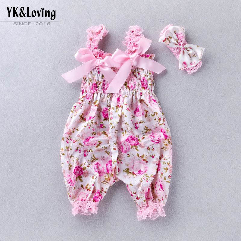 Bow Bloom Pants Romper Onesies Baby Girl Clothes Infant Toddler Girl Outfit Dot Sleeveless Rompers for Little Girl