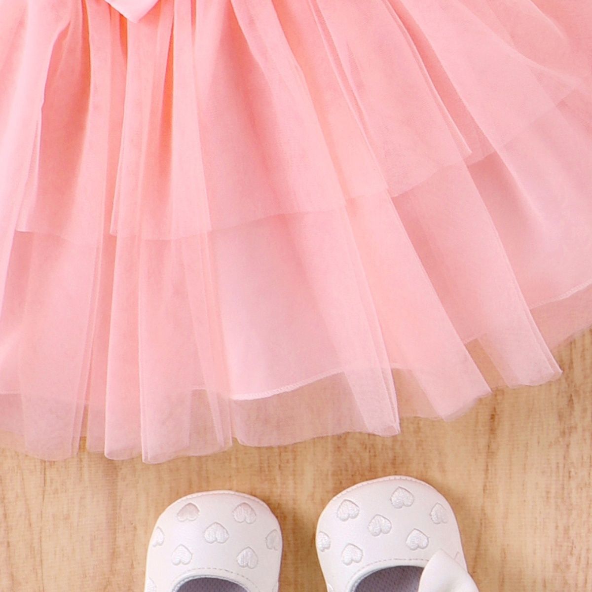 New European and American Summer Girls' Clothing Set Baby and Toddler Flower Suspender Bow Mesh Skirt two-piece Set