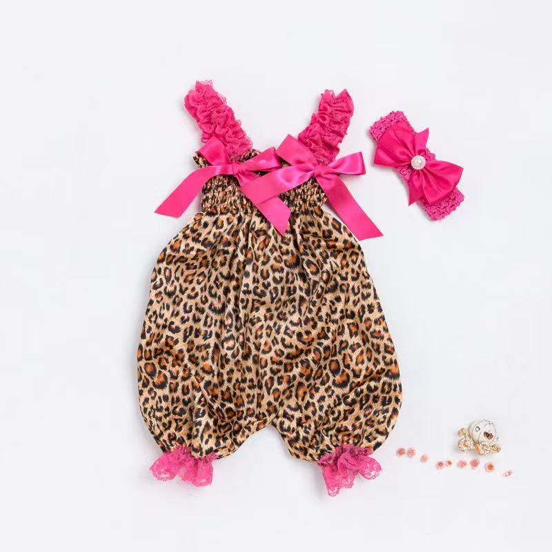 Bow Bloom Pants Romper Onesies Baby Girl Clothes Infant Toddler Girl Outfit Dot Sleeveless Rompers for Little Girl