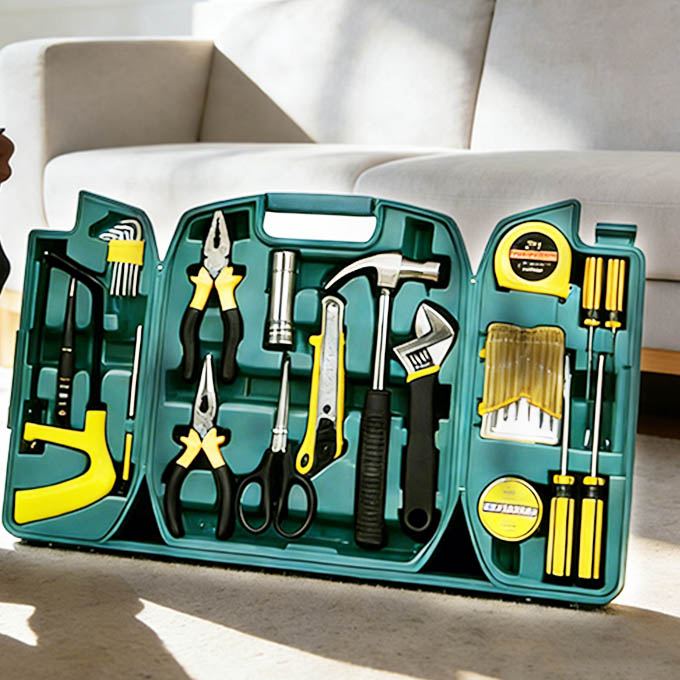 27-in-1 Professional Home Repair Tool Kit - Comprehensive Hand Tool Set for General Maintenance, DIY & Automotive - Durable Alloy Steel with Portable Case (Ideal for Every Home)