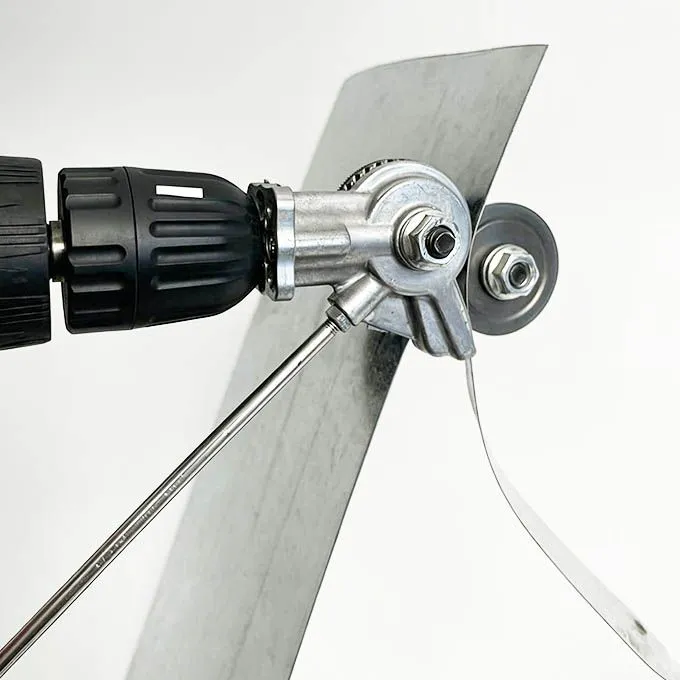 Electric Drill Plate Cutter Attachment | Heavy Duty Metal Sheet Shear for Iron, Tin, Copper & Aluminum | Universal Iron Sheet (Mabati) Cutter Ideal for Home & Construction (Adapter Only)
