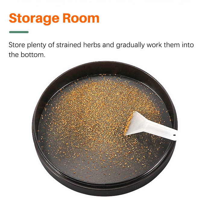 61mm 4-Tier Zinc Alloy Herb & Spice Grinder with Hand Crank Handle - Heavy Duty Manual Shredder with Magnetic Lid & Spatula - Ideal for Kitchen & Personal Use