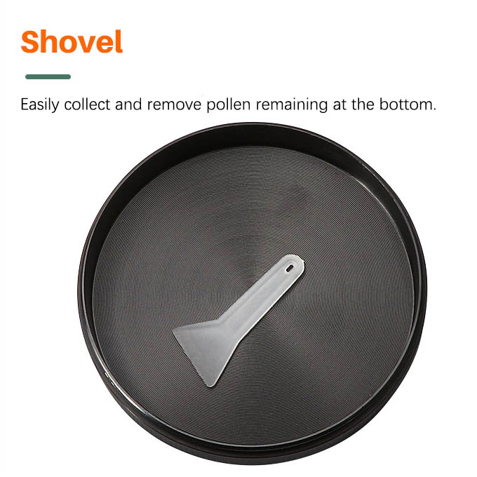 61mm 4-Tier Zinc Alloy Herb & Spice Grinder with Hand Crank Handle - Heavy Duty Manual Shredder with Magnetic Lid & Spatula - Ideal for Kitchen & Personal Use