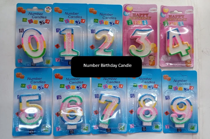 Number Birthday Candle Set (0–9) – 1PC Cake Topper Candle for Birthday, Anniversary & Celebration Party Decorations Elegant Dessert Supplies ON OFFER