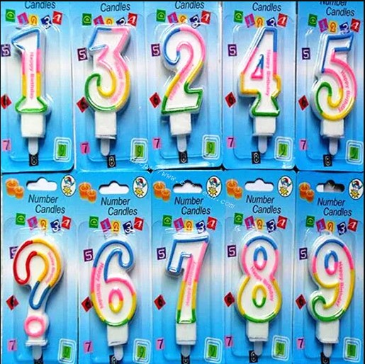 Number Birthday Candle Set (0–9) – 1PC Cake Topper Candle for Birthday, Anniversary & Celebration Party Decorations Elegant Dessert Supplies ON OFFER