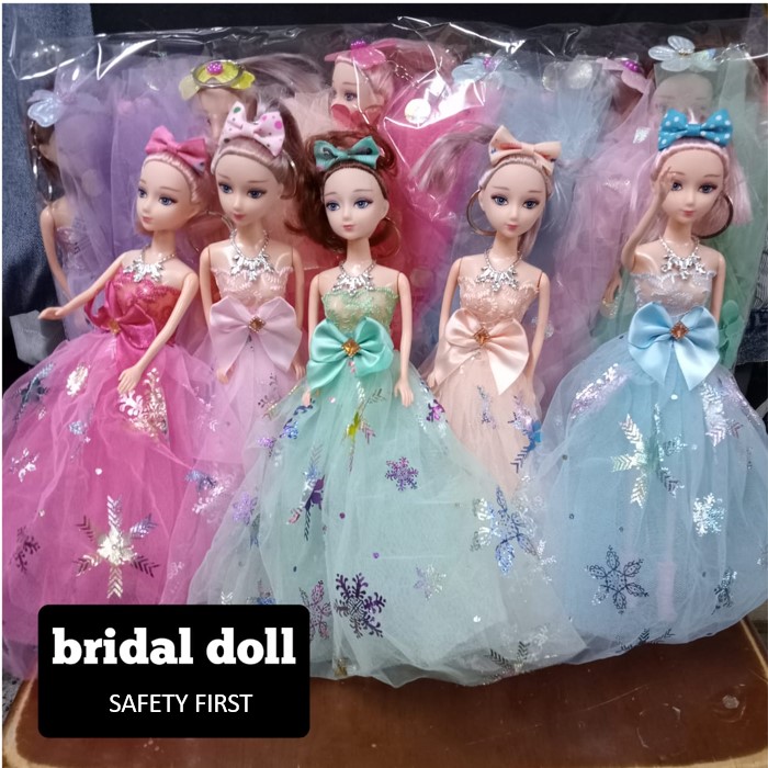 Fashion Princess Doll 30cm Elegant Plastic Dolls in Evening Gowns with Tulle Dresses, Accessories & Headbands | Imaginative Role-Play Toys Gift for Girls Perfect as birthday gifts, holiday presents