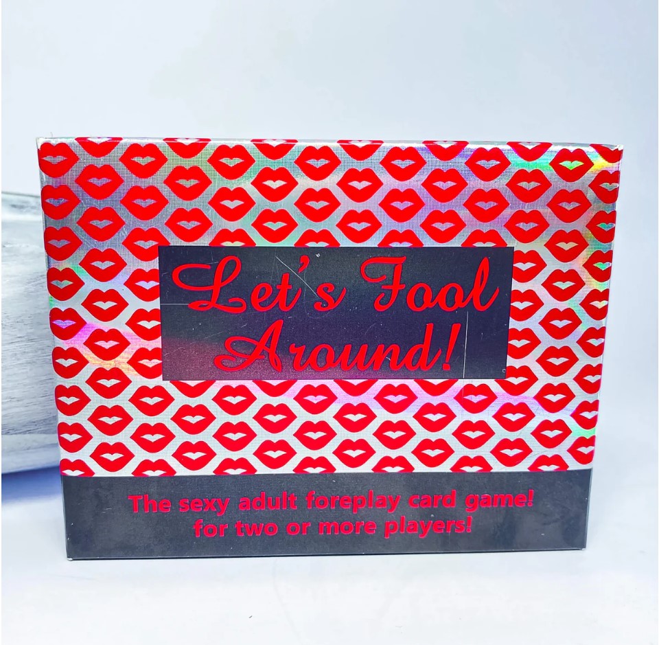 Let’s Fool Around Romantic Adult Card Game Couples Intimacy Dare Deck with Sensual Challenges Foreplay Activities and 107 Action Cards for 2 Players or Groups Ages 18+