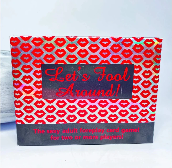 Let’s Fool Around Romantic Adult Card Game Couples Intimacy Dare Deck with Sensual Challenges Foreplay Activities and 107 Action Cards for 2 Players or Groups Ages 18+