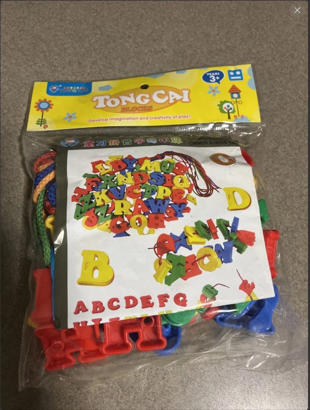 Educational Letter and Number Block Stringing Toy Set for Kids Alphabet Learning Number Recognition Fine Motor Skill Development Colorful Bead Blocks for Early Childhood Educational Play Activity Kit