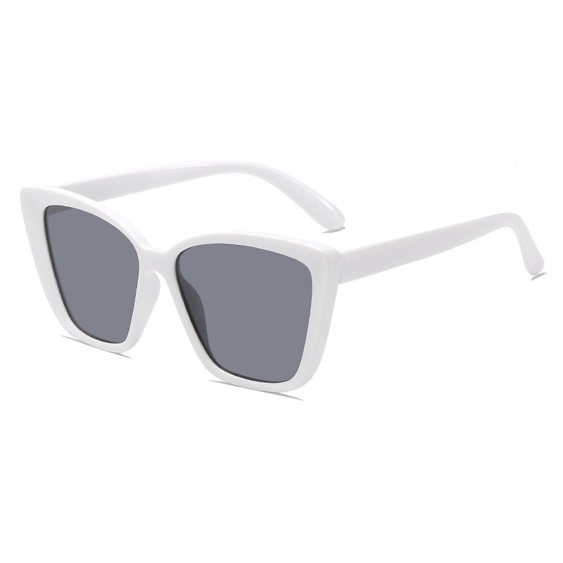 Oversized Cat Eye Sunglasses for Women, Hollow Out Temple, Big Square Frame, Trendy Ins Style, UV400 Protection Fashion Sun Glasses