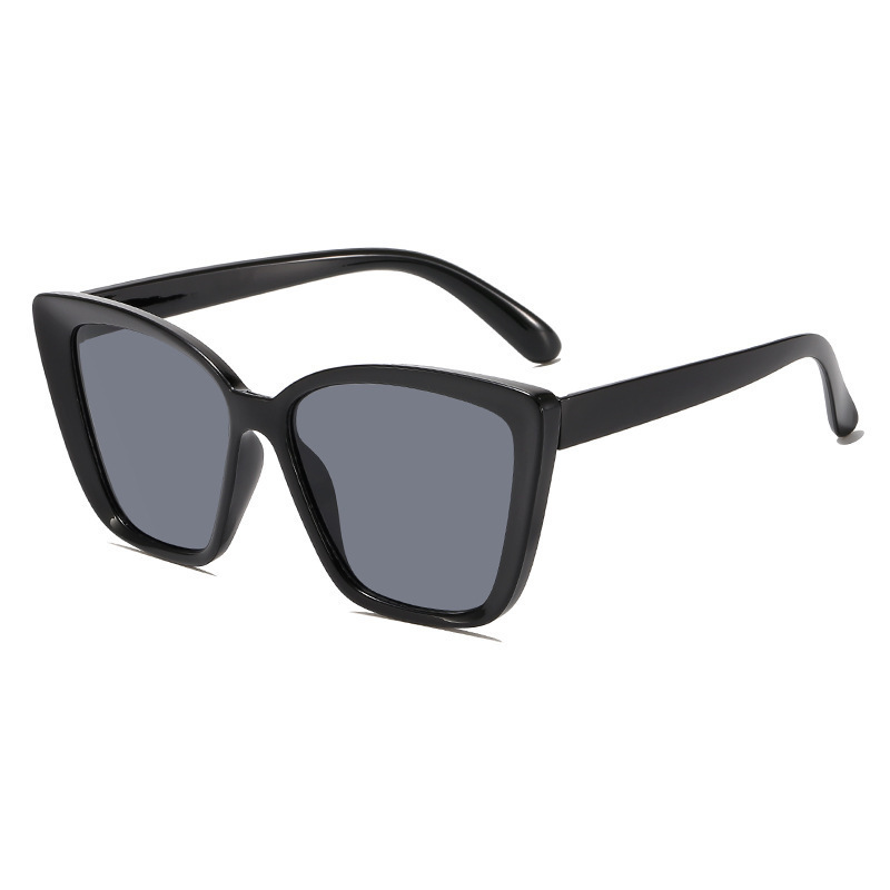 Oversized Cat Eye Sunglasses for Women, Hollow Out Temple, Big Square Frame, Trendy Ins Style, UV400 Protection Fashion Sun Glasses