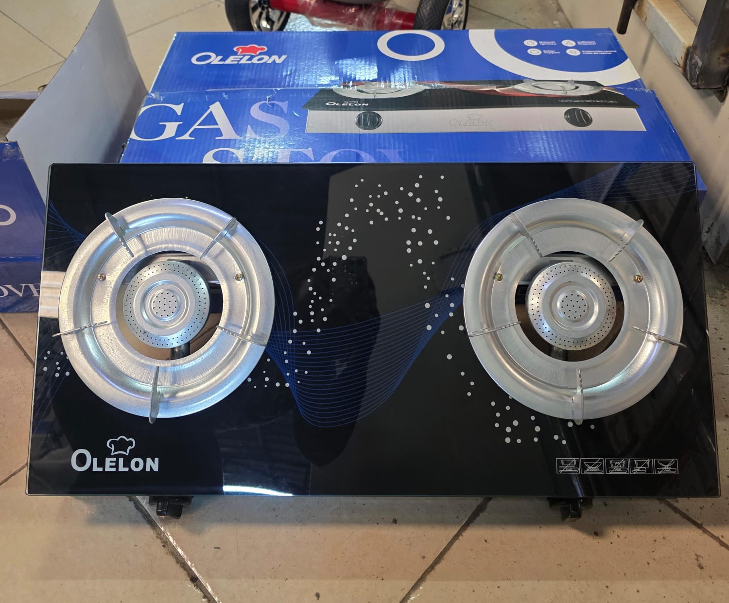 Olelon 2 Burner glass top cooker