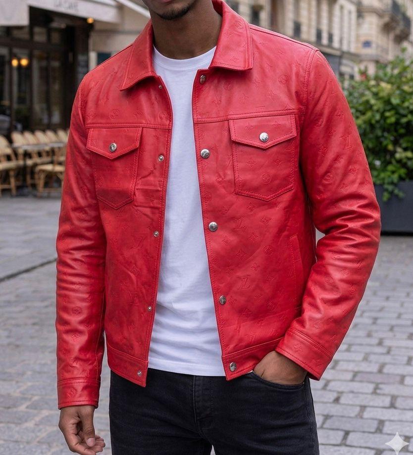 Classic Men’s Premium outfit Leather Jacket – size XL to 5xl available- Celeb style