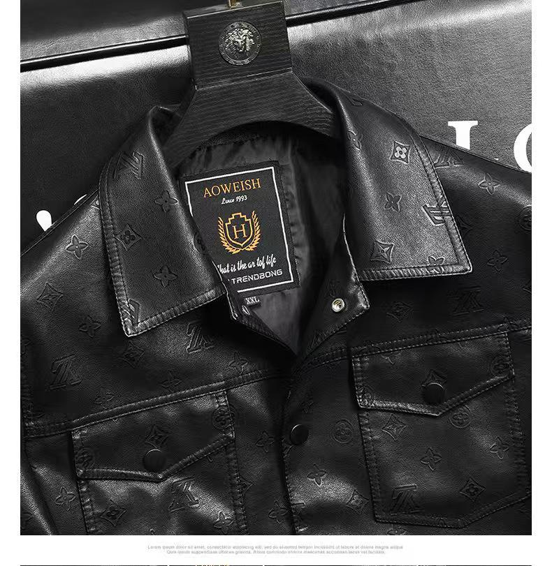 Classic Men’s Premium outfit Leather Jacket – size XL to 5xl available- Celeb style